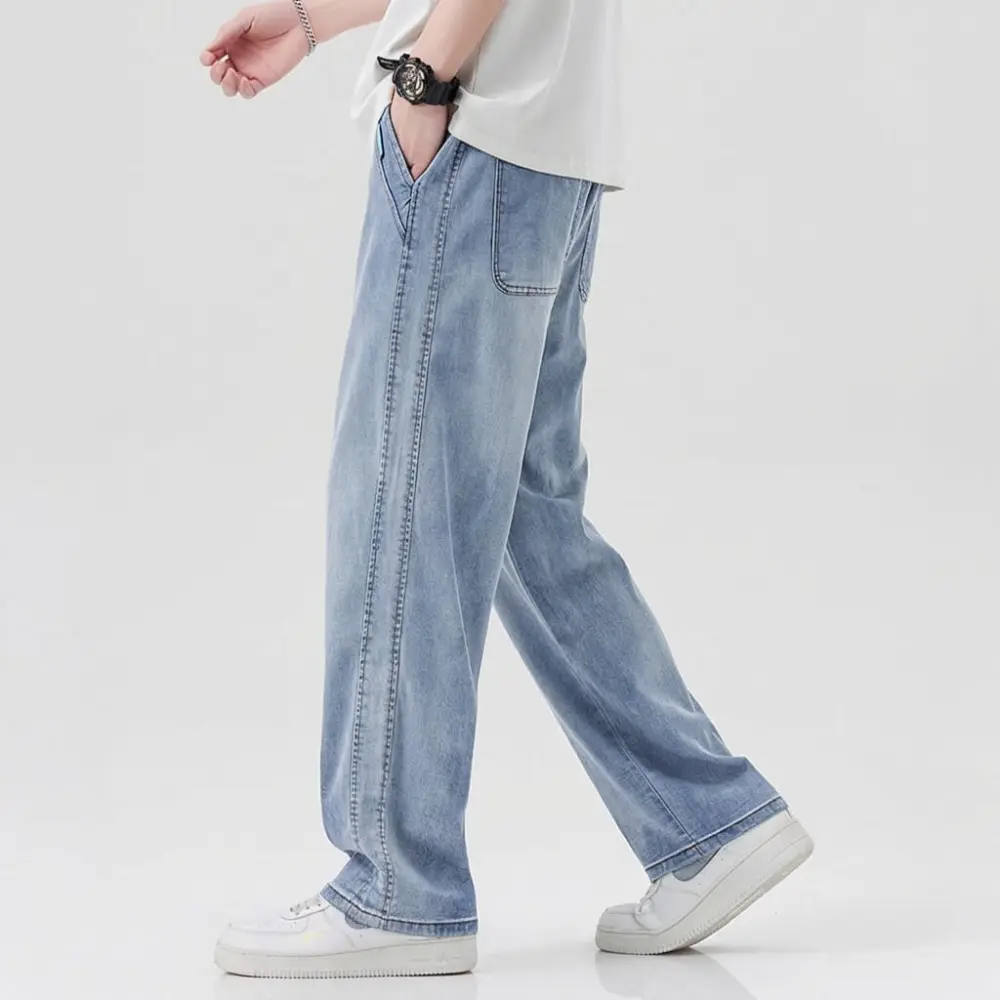 Lightweight Denim Casual Pants