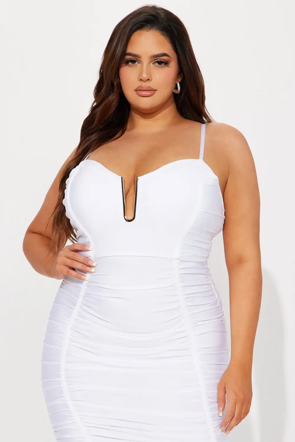 U Love It Bandage Midi Dress - White