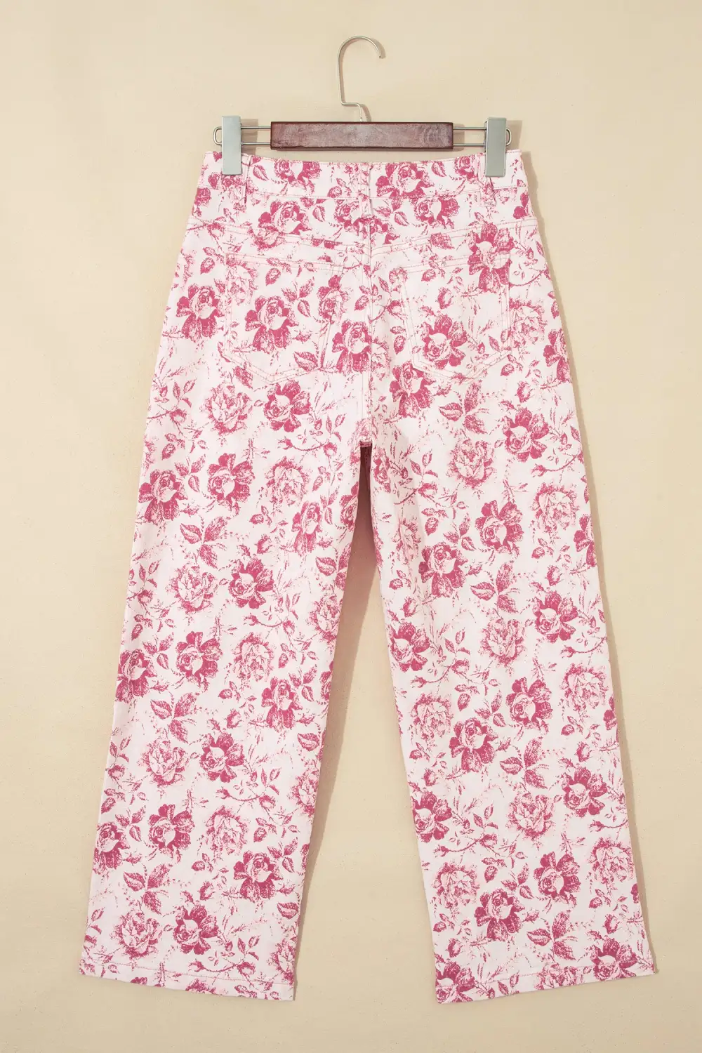 Floral Print Vintage Shift Jeans