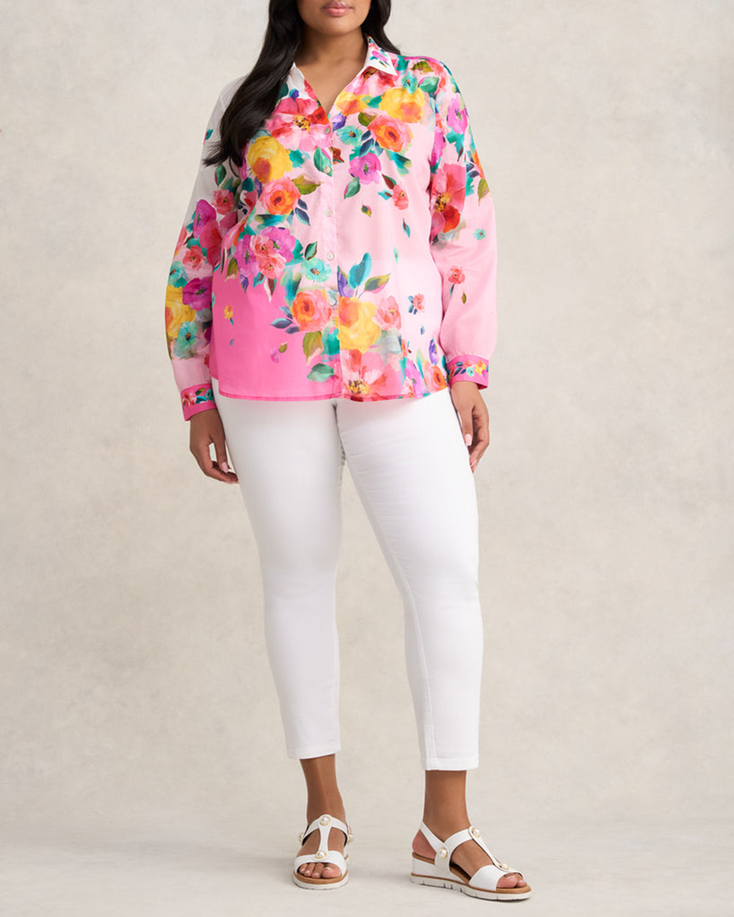 Border Cotton Shirt