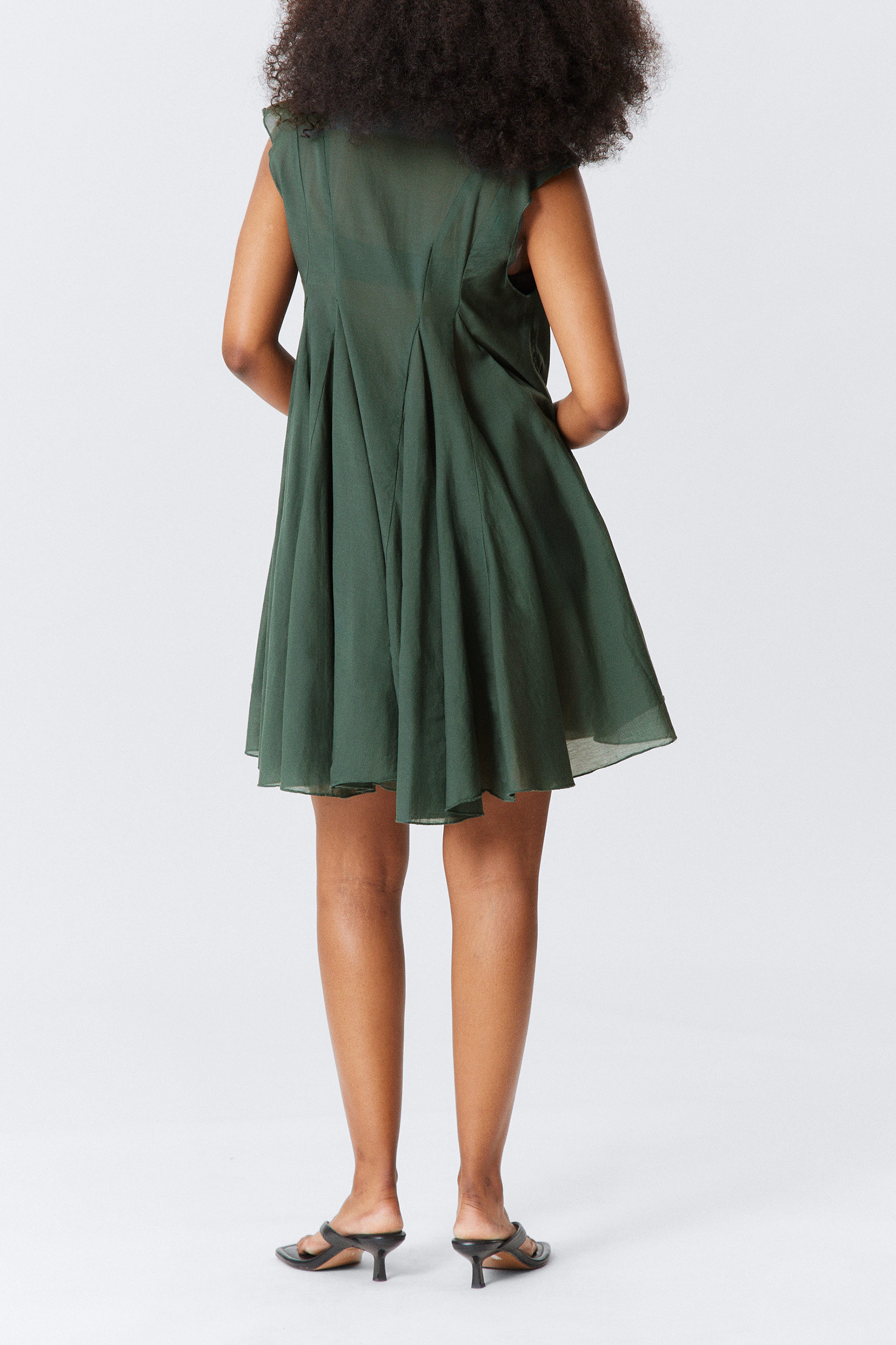 High-Low V-Neck Sleeveless Dress