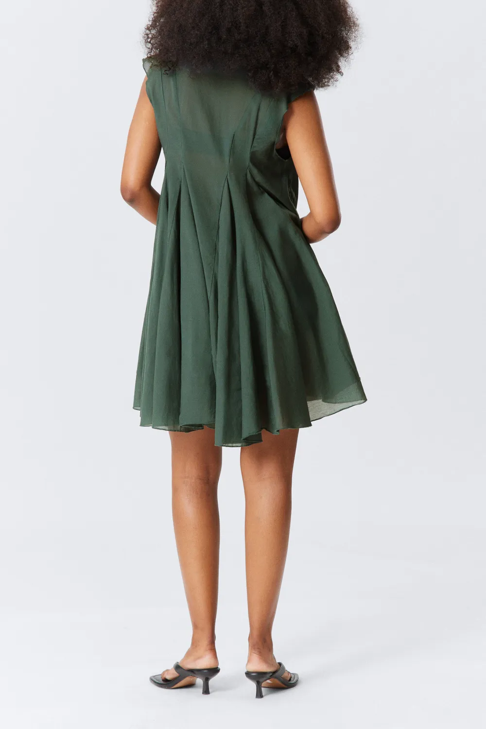 High-Low V-Neck Sleeveless Dress