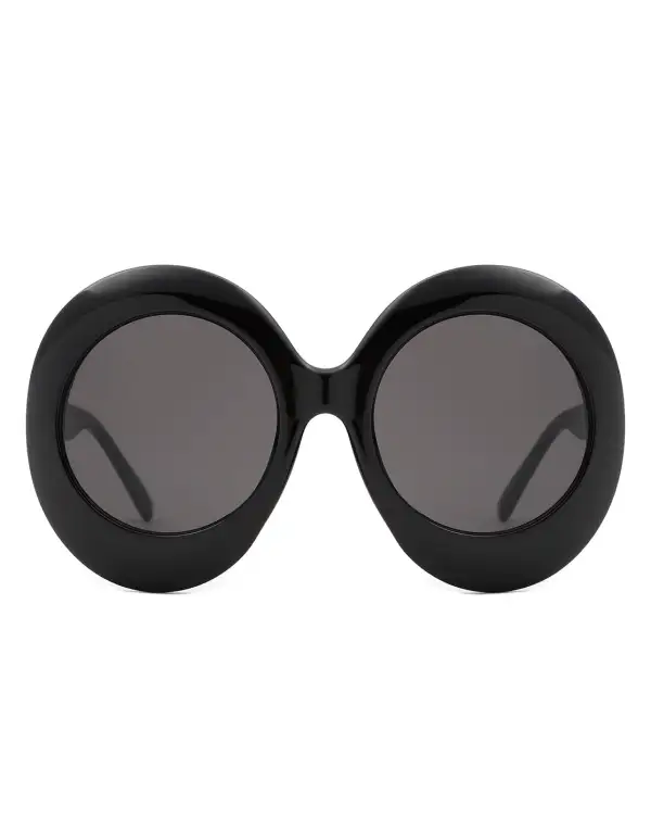 Lightweight Oval Round Frame Sunglasses