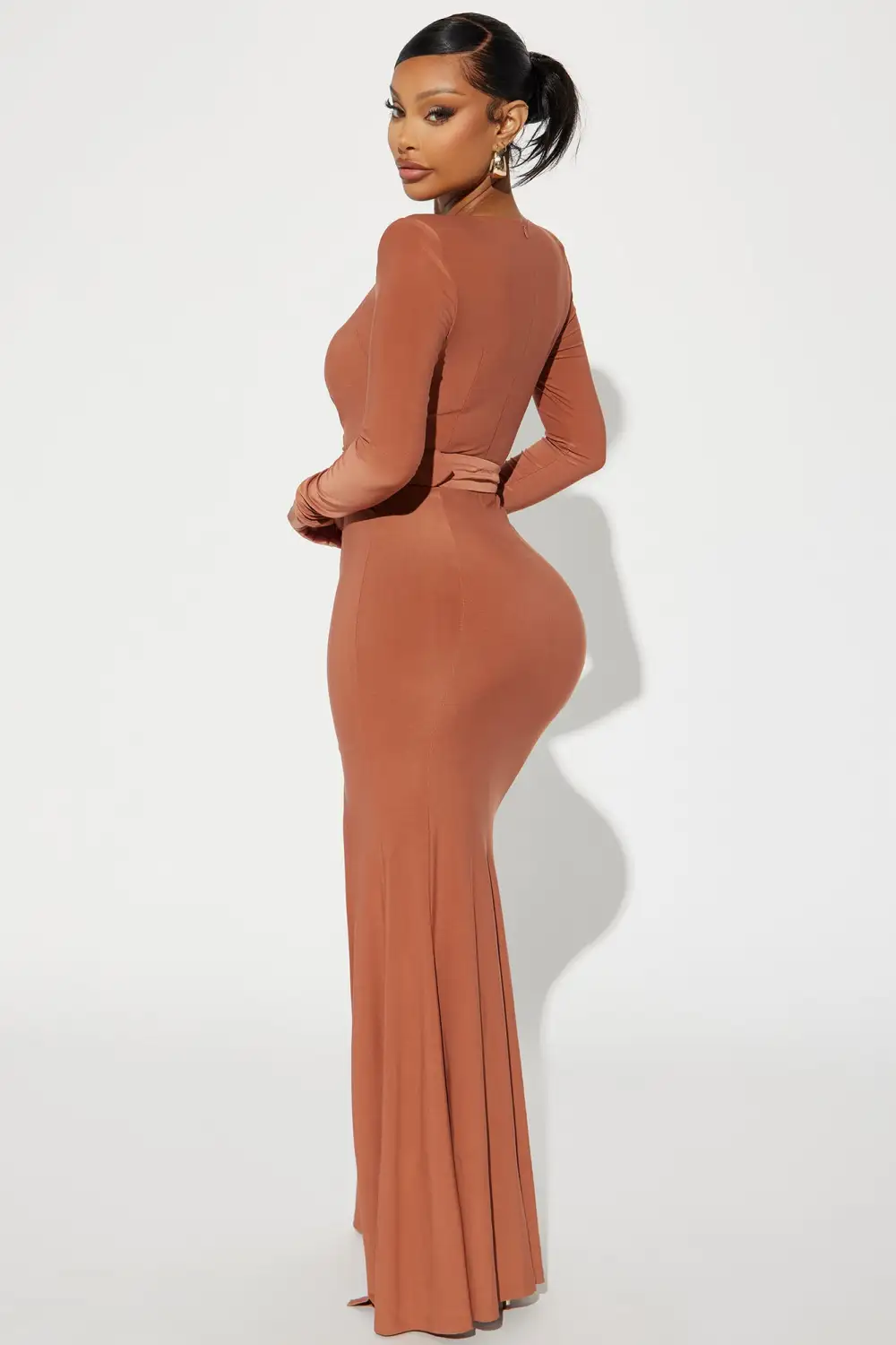 Emory Belted Maxi Dress - Camel