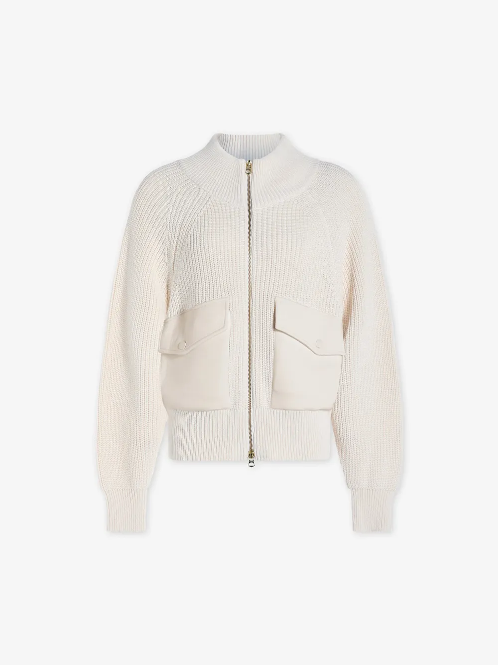 Cotton Half-Zip Knit Jackets