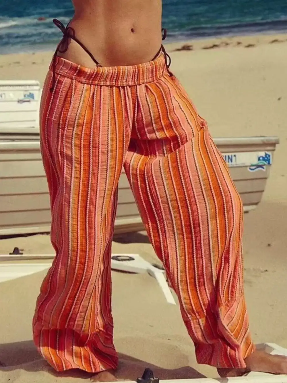 Everyday Striped Wide Leg Pants