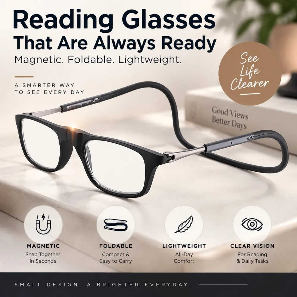 Magnetic Neck-Hanging Reading Glasses