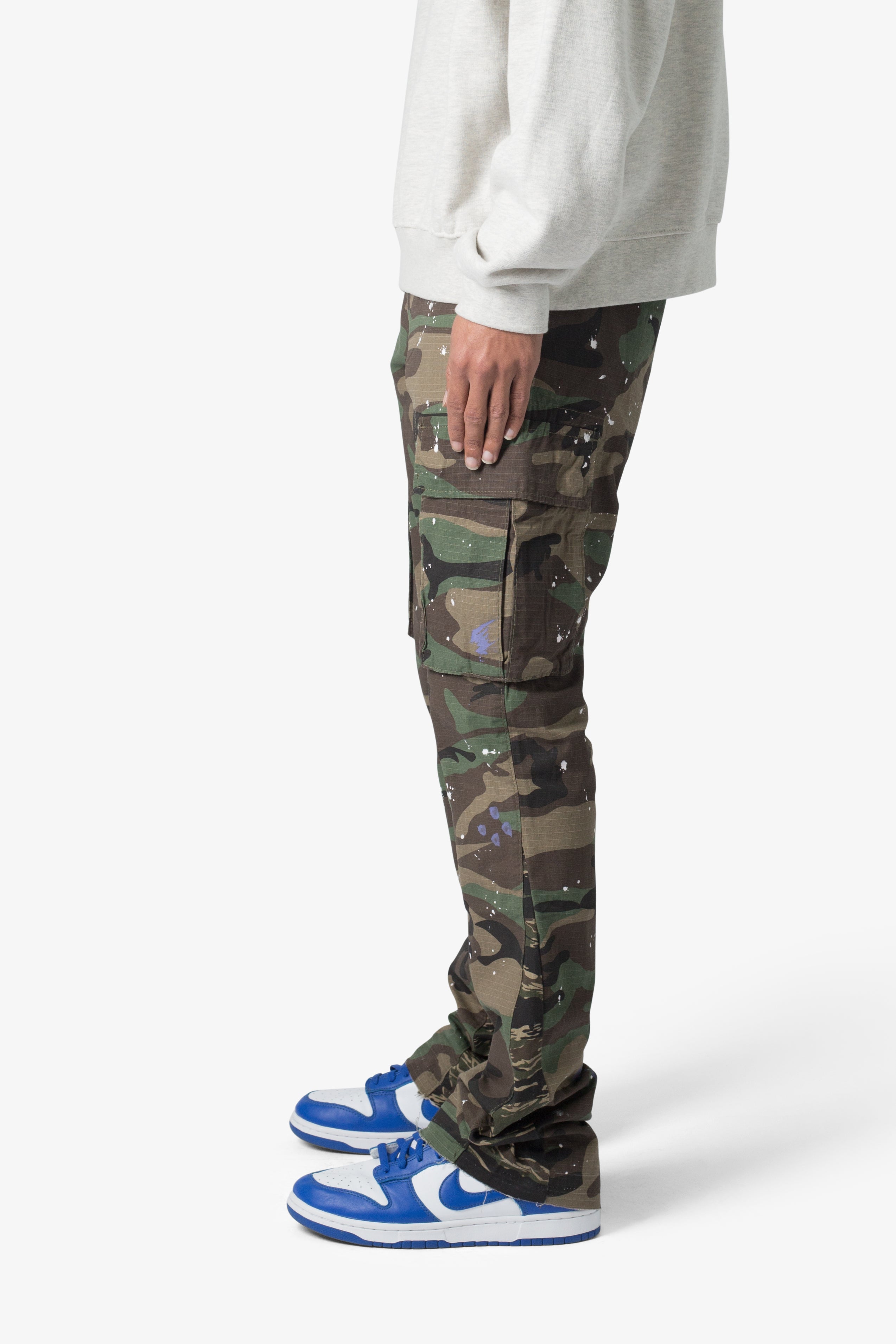 Bootcut Cargo Pants - Camo