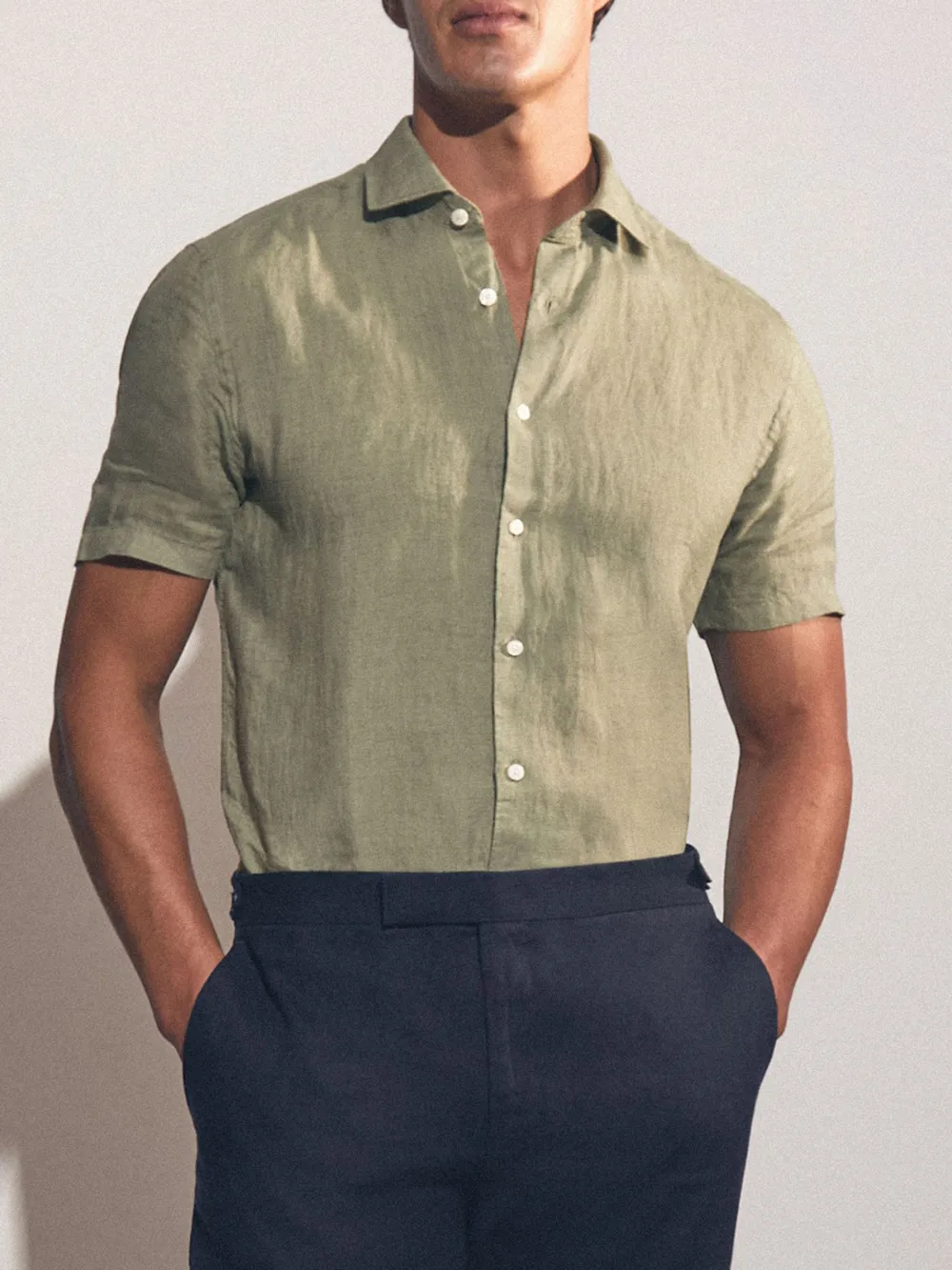 Loose Lapel Men's Casual Shirt