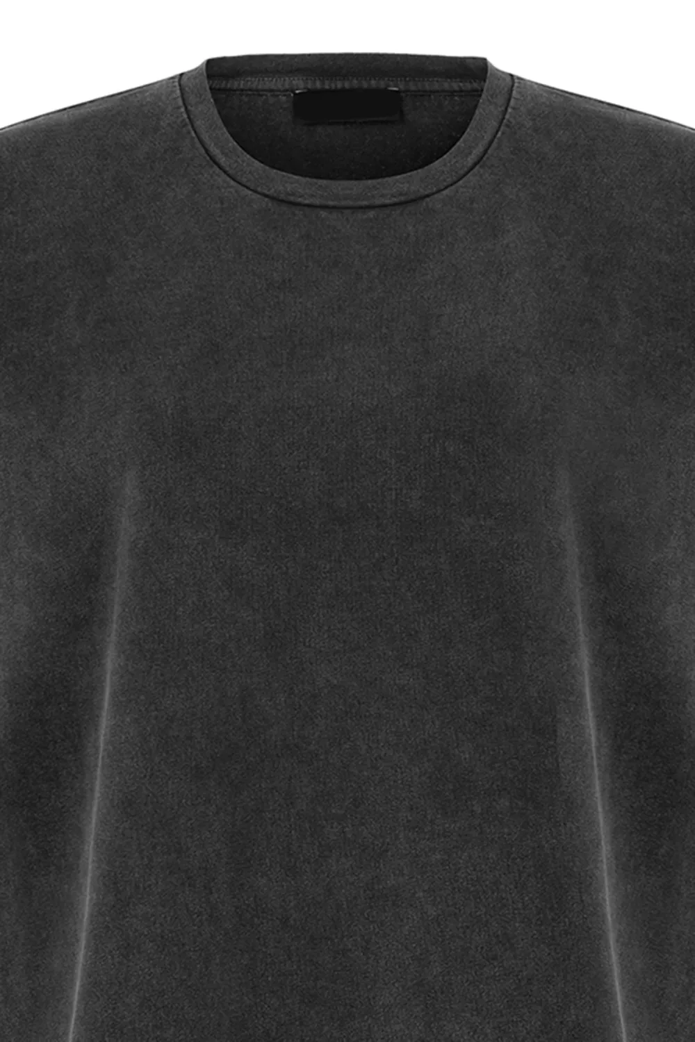 Crew Neck T-Shirt-Grey