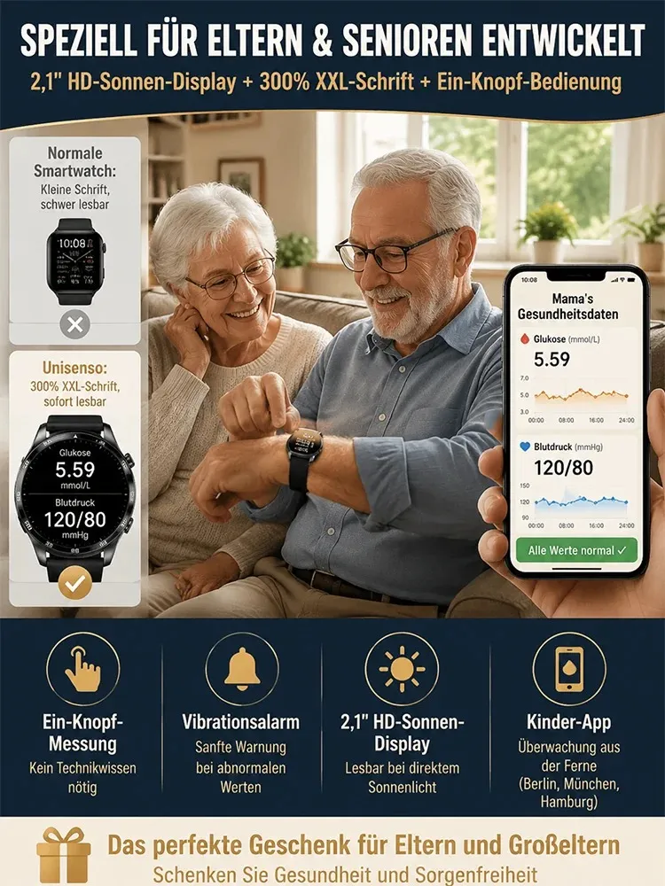 No More Pricking Pain: Smart Sports Watch Monitors Blood Glucose and Blood