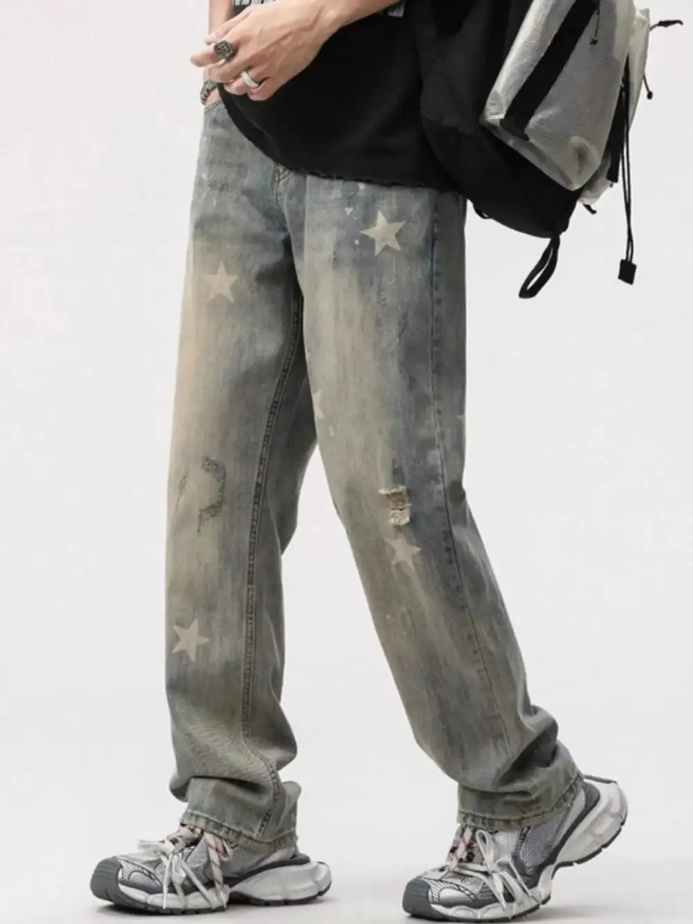 Star Wide Leg Jeans