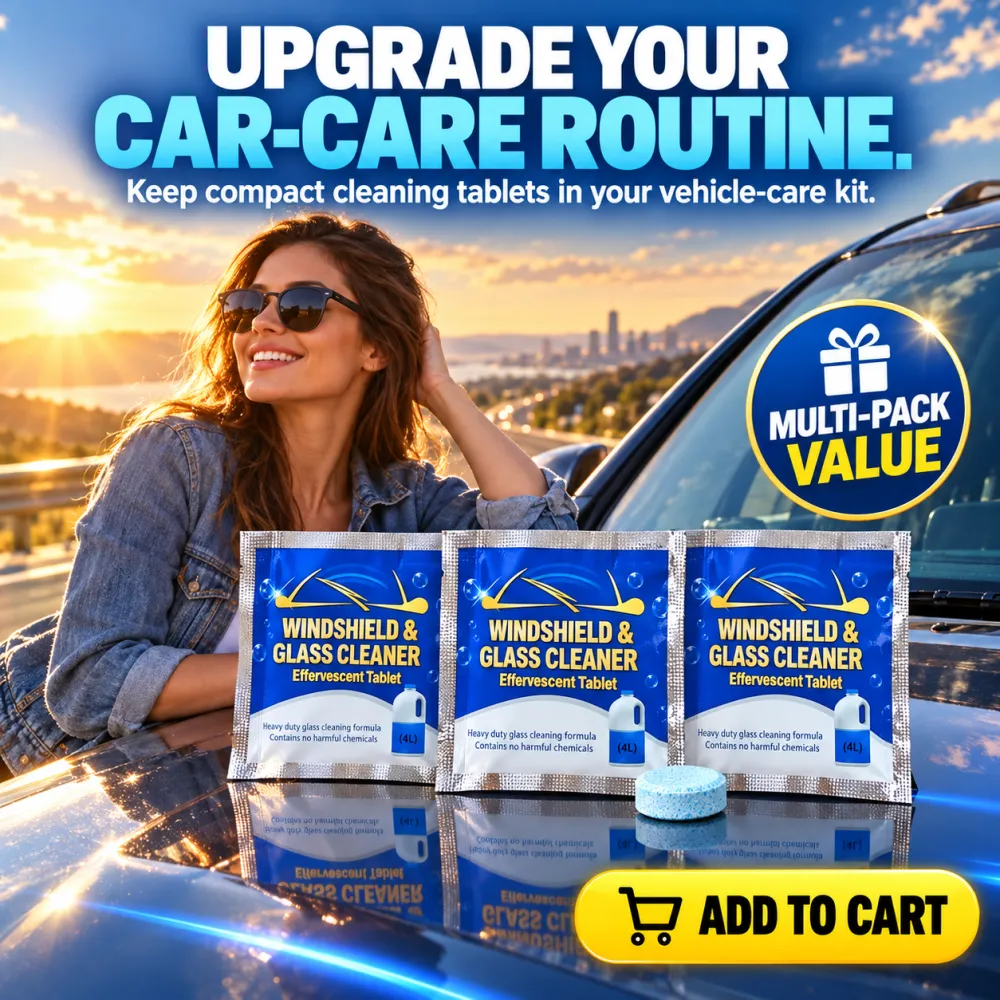 Car Windshield Washer Fluid Concentrated Tablets, Windshield Wiper Fluid (Winter: Use with De-icer or Methanol)