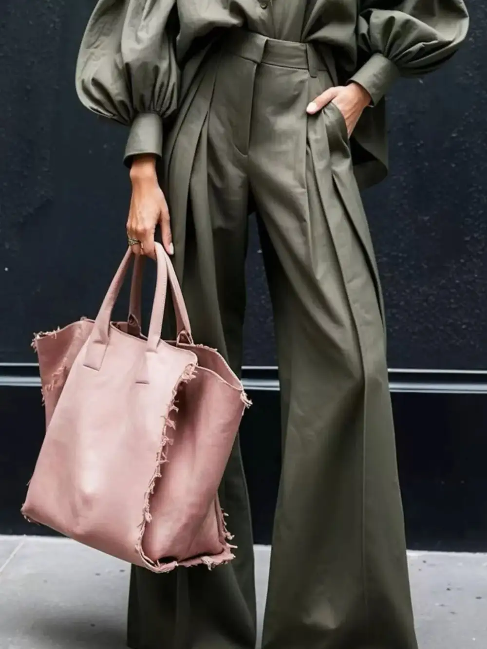 Wide Leg Lantern Jumpsuit