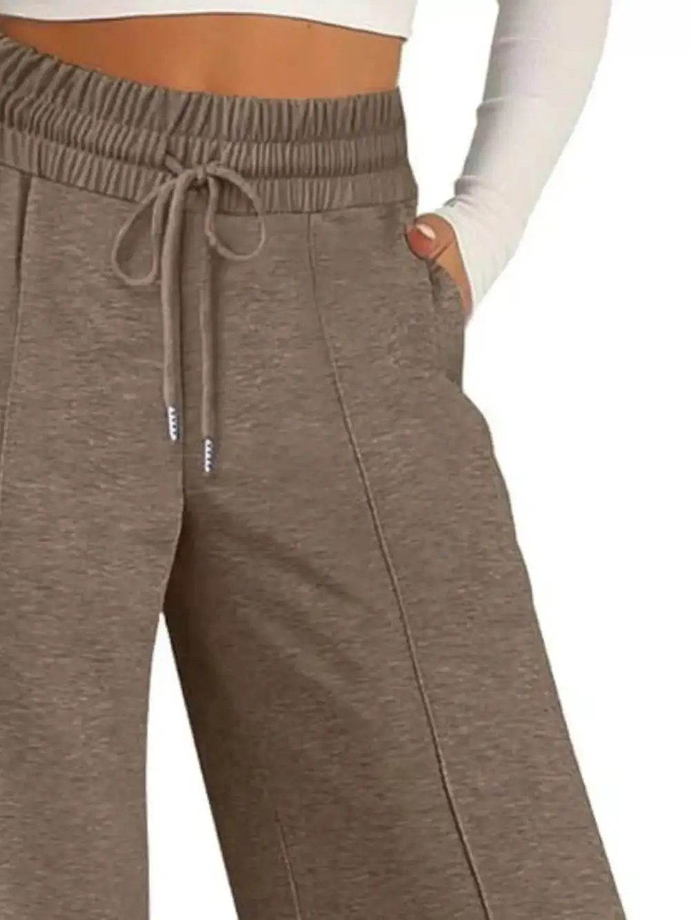 Easygoing Wide Leg Drawstring Pants