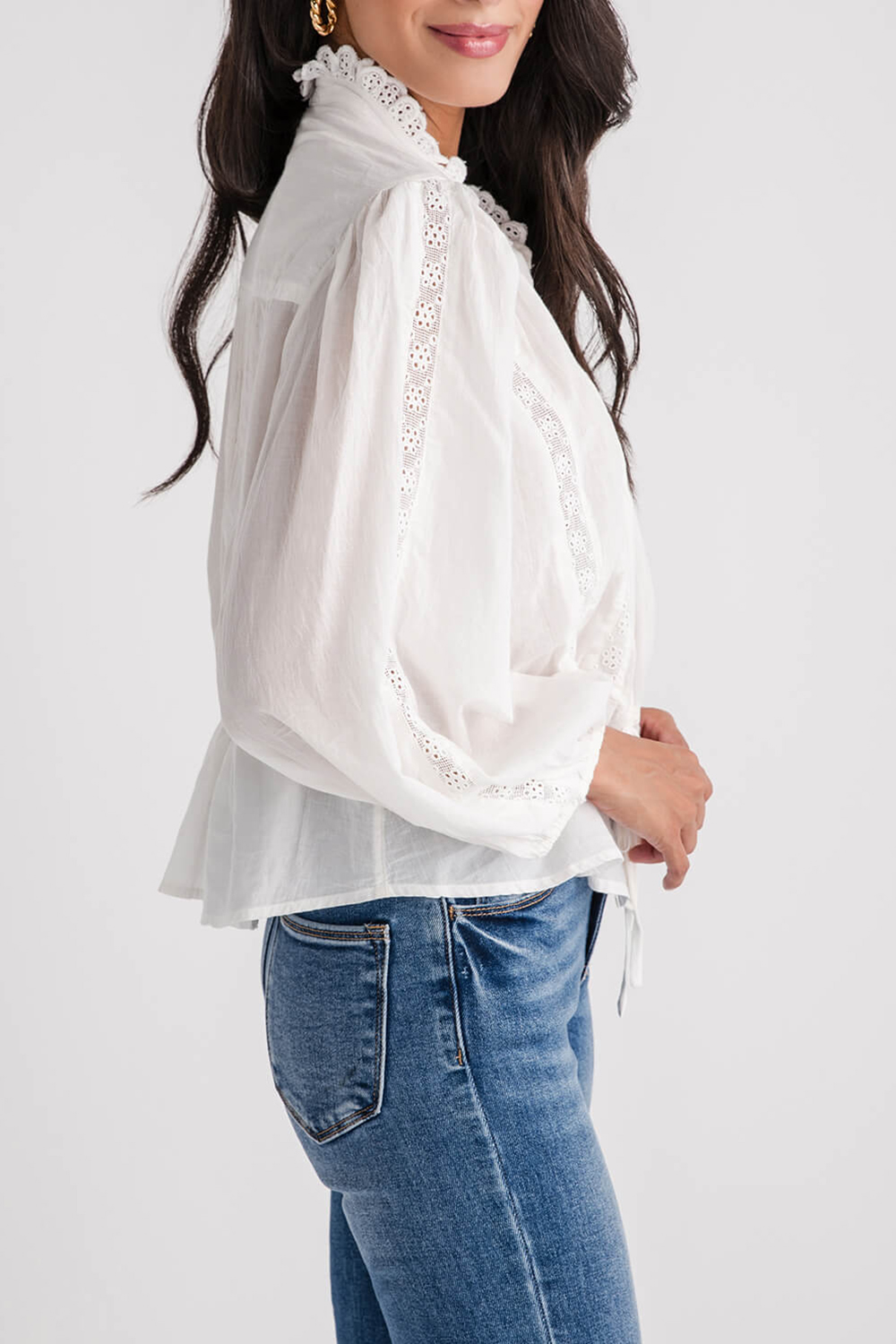 Free People Best of Me Blouse - optic white