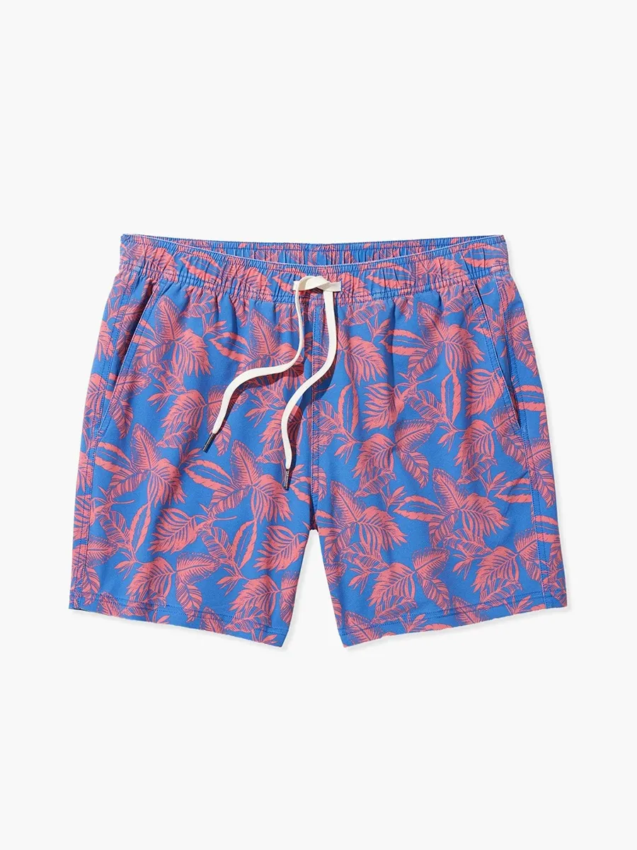 Cobalt Neon Leaves Bungalow Trunk