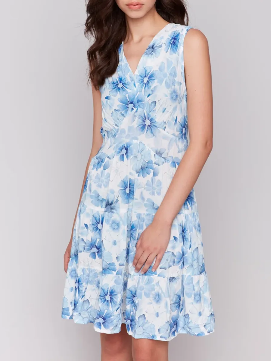 Abstract Print Fashion A-Line Dress