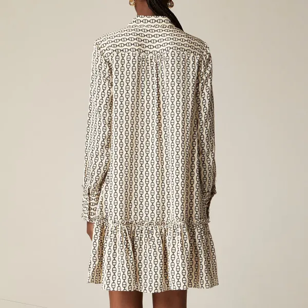 popover shirtdress in vintage links prints