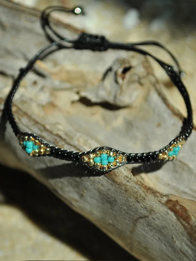 Women's Boho Hand Braided Adjustable Bracelet