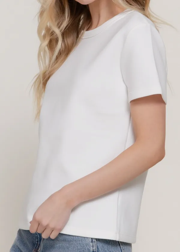 Balanced Soft Knit Knit Jersey Knit Tee
