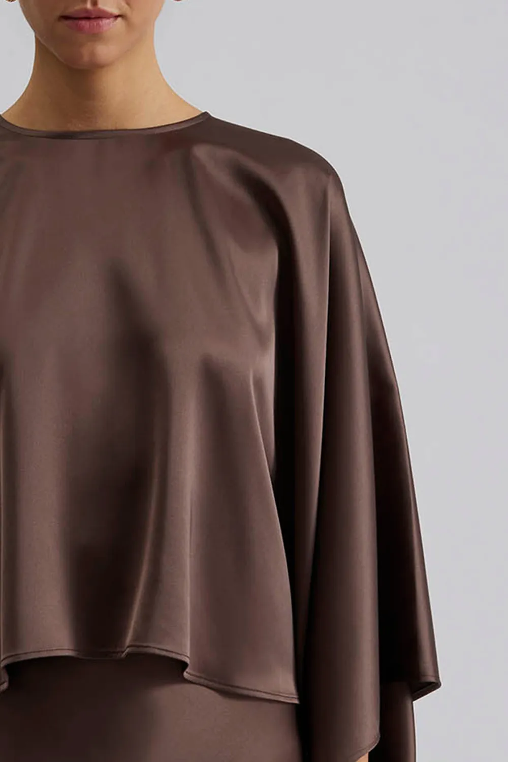 Loose Fit Cape Style Blouse