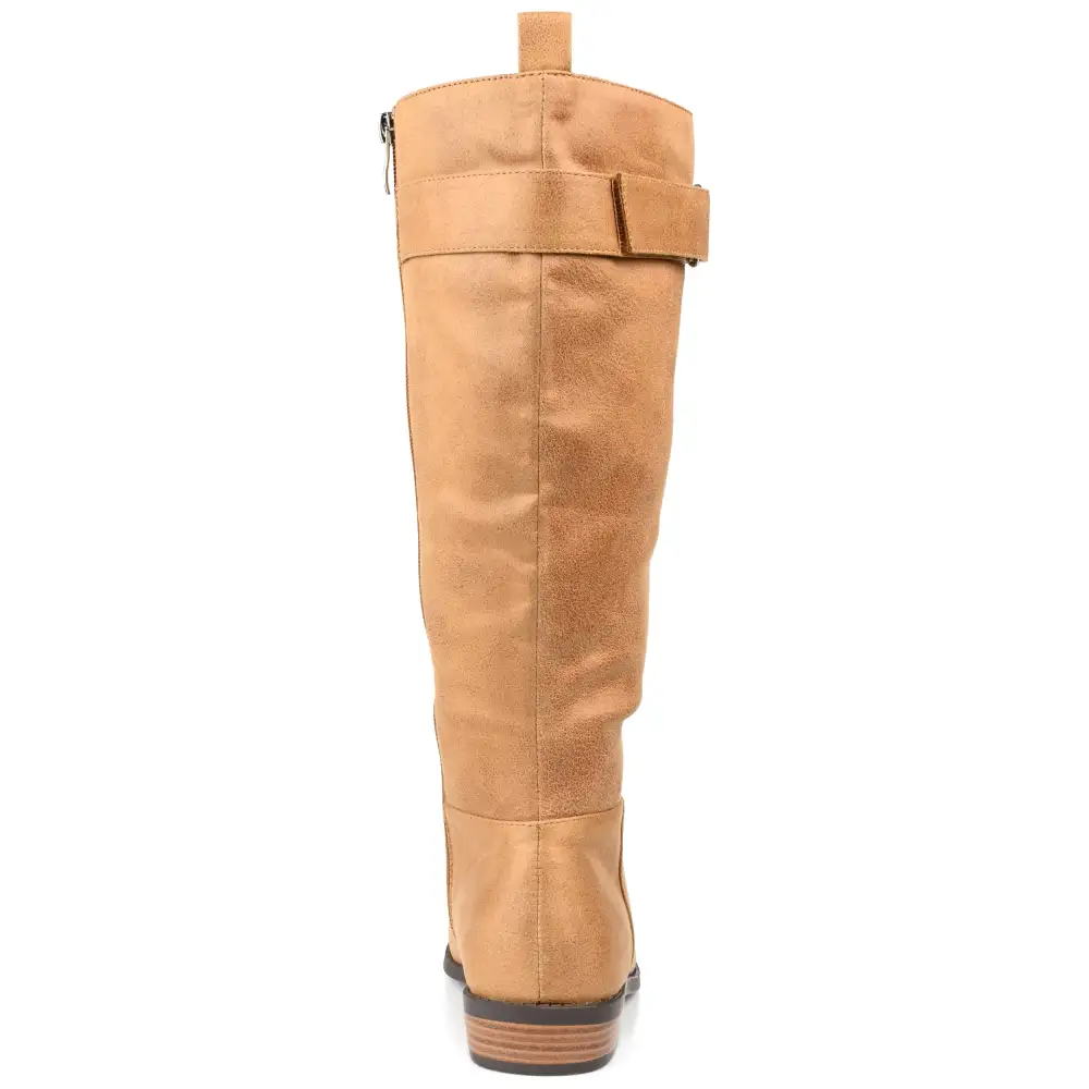 Cushioned Strap Extra Wide Riding Boots