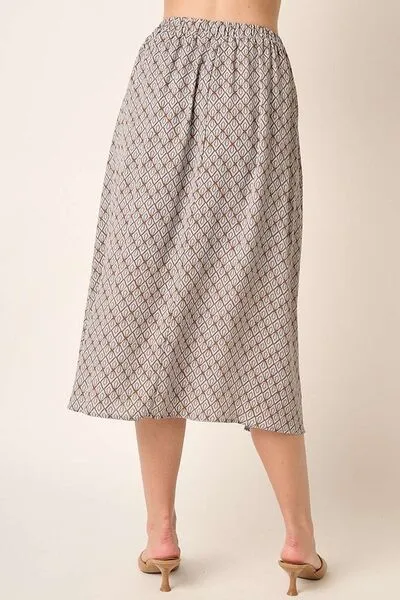 Printed Midi So Category Skirt