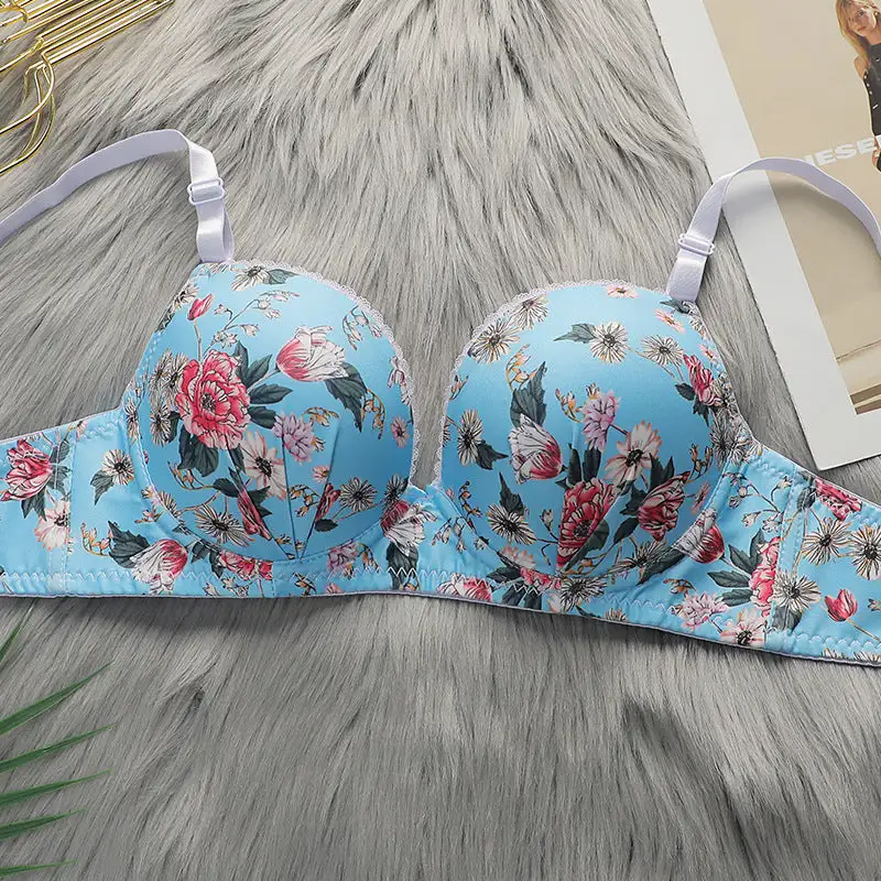 Lace Floral Lace Bra Set