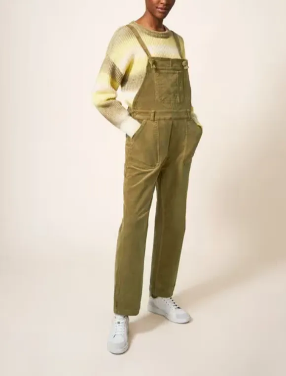 Dungaree In Khaki Green