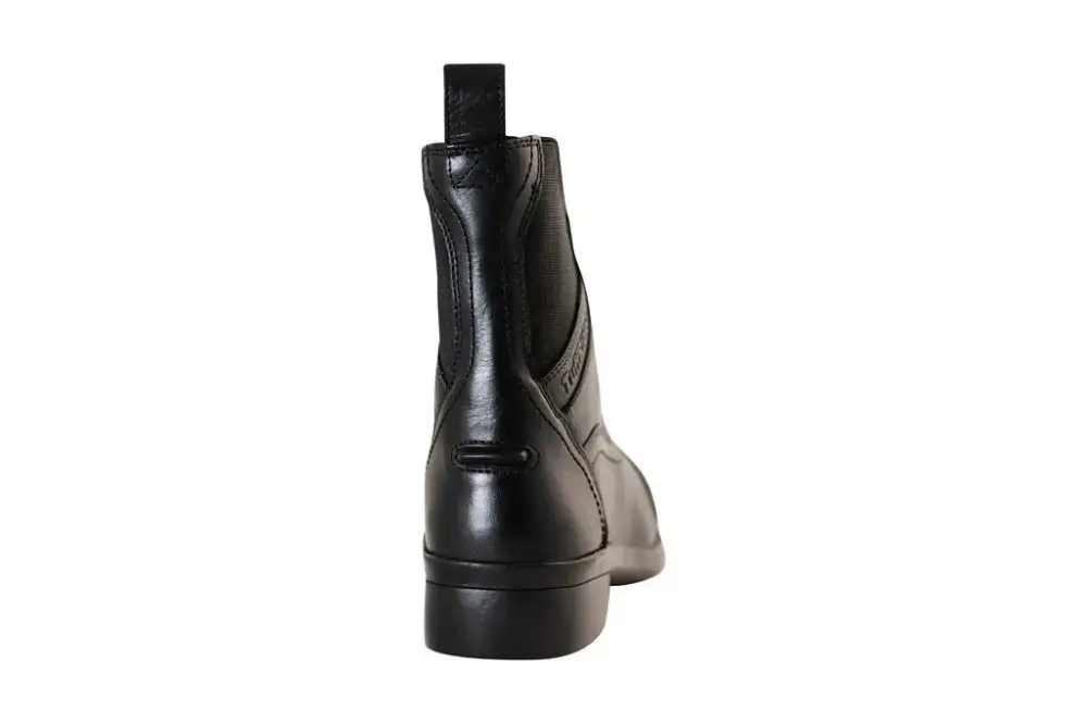 Minimal Zip Leather Paddock Boots