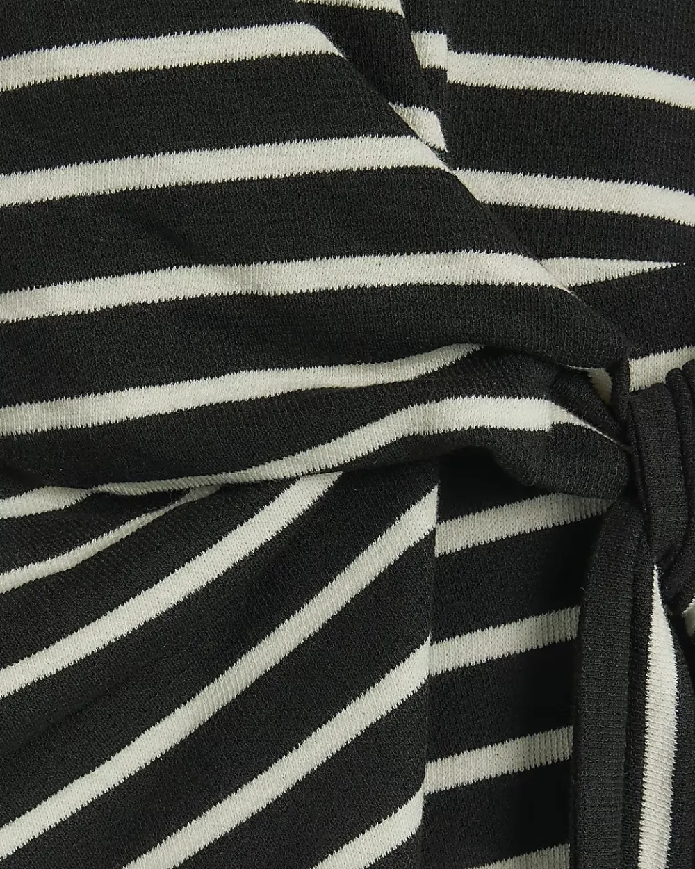 Black And White Striped All-Match Short-Sleeved T-Shirts