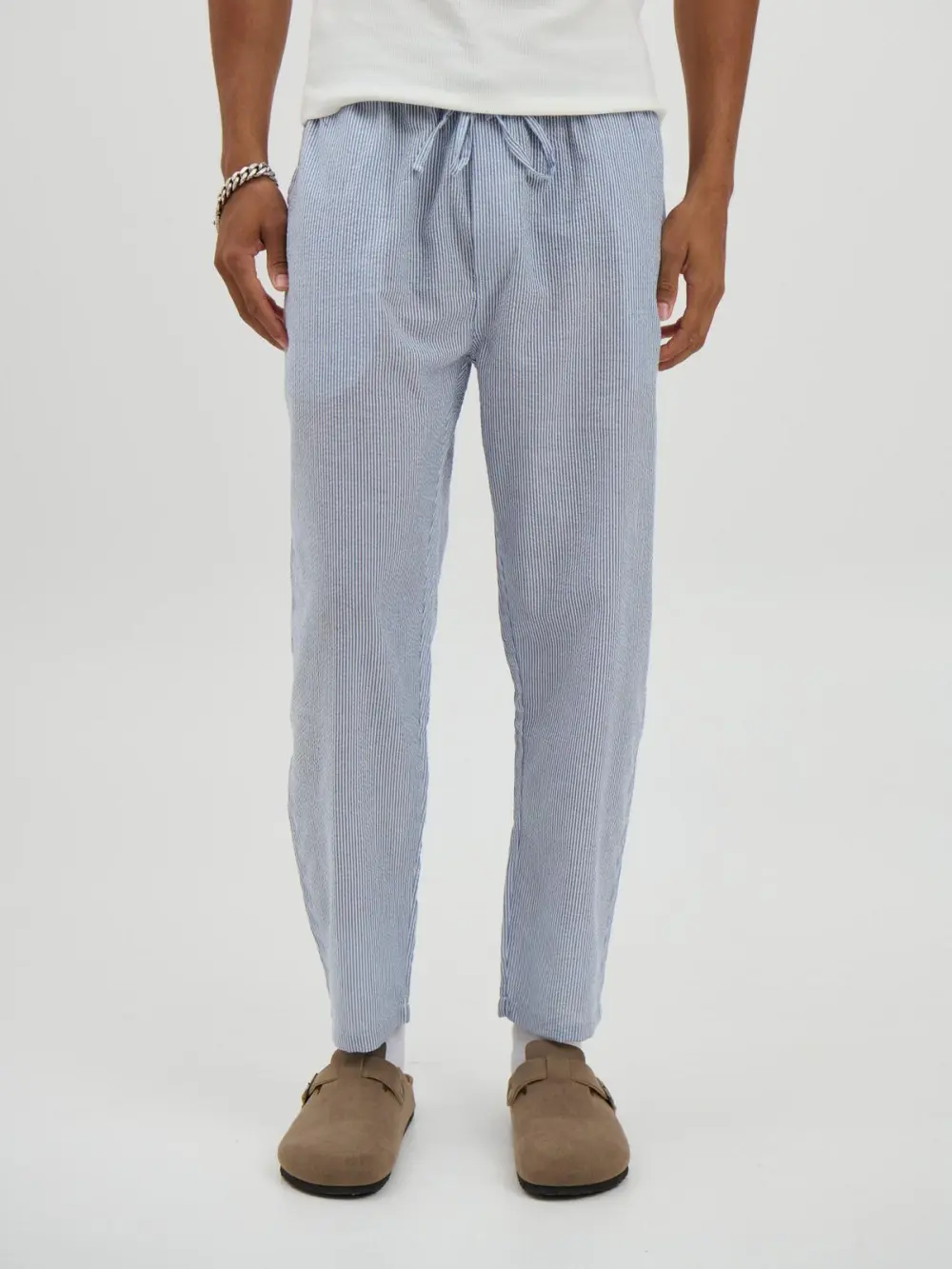 Simple And Comfortable Slim Striped Pant