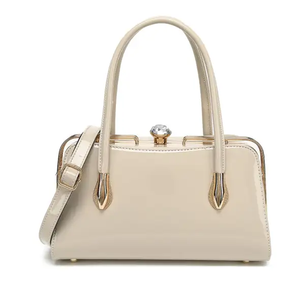 Everyday Patent Leather Satchel Bag