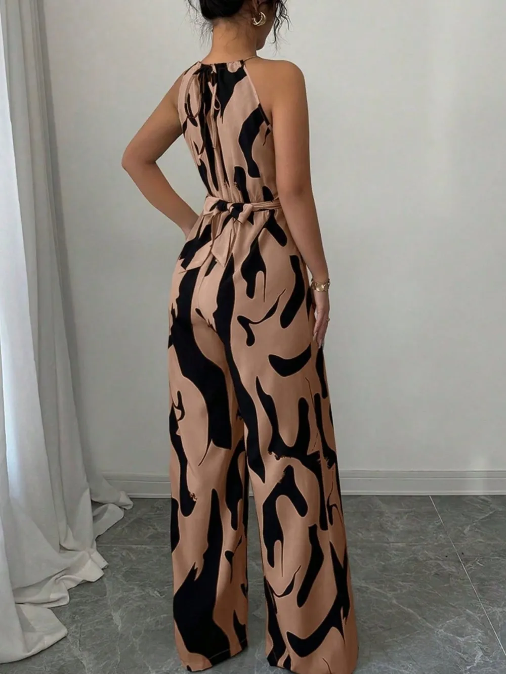 Fresh Wide Leg Sleeveless Jumpsuit