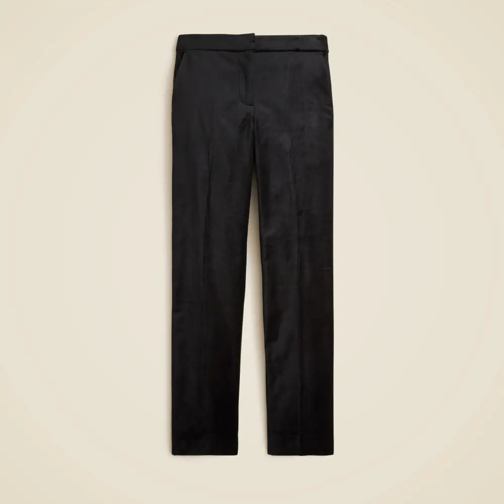Stretch Cotton Velvet Slim Fit Pants