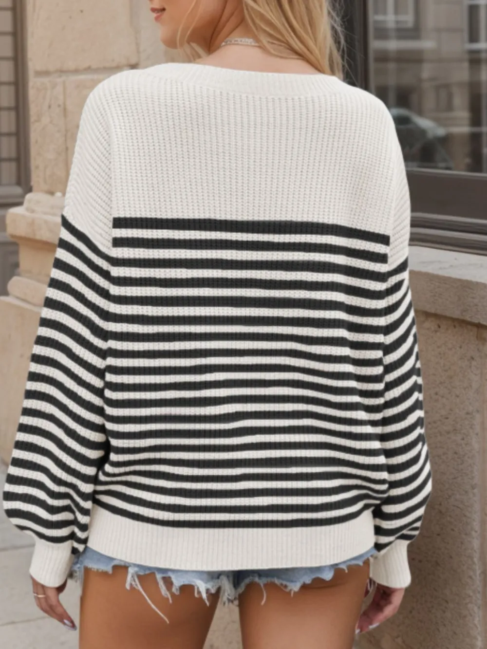 Classic Stripe Crew Sweater