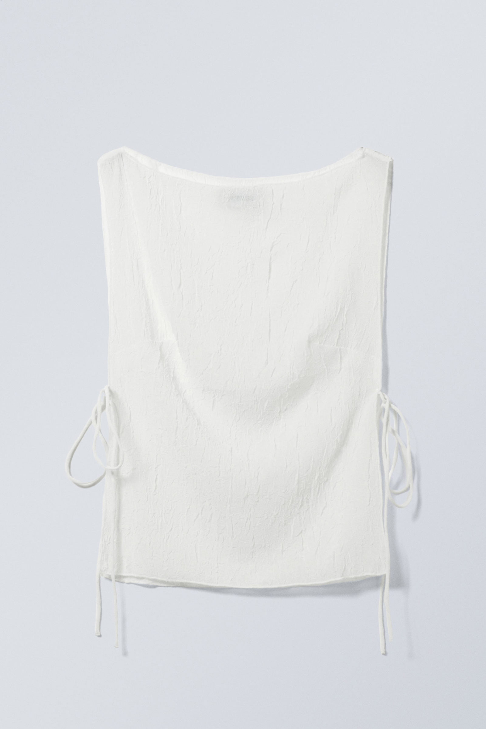 Side Tied Boat Neck Top
