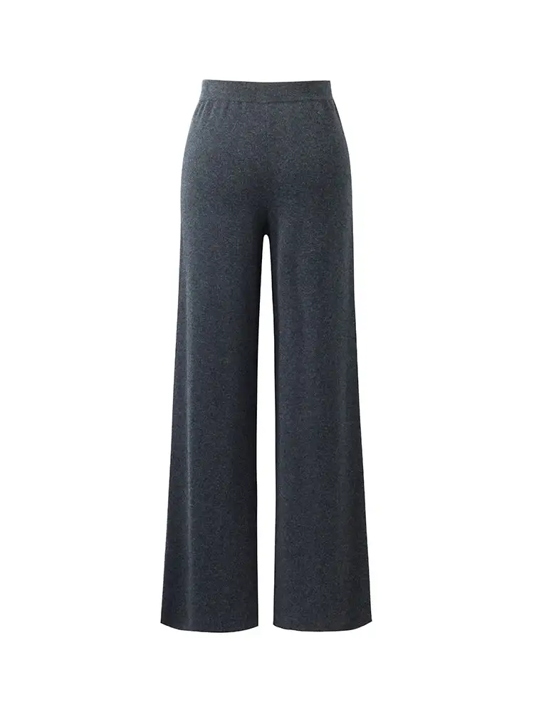 Machine Washable Wool Wide Leg Women Pants