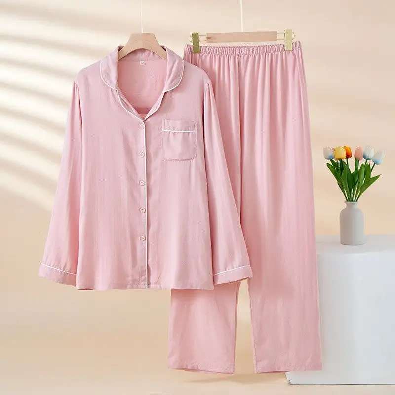 Knit Long Sleeve Pajama Set
