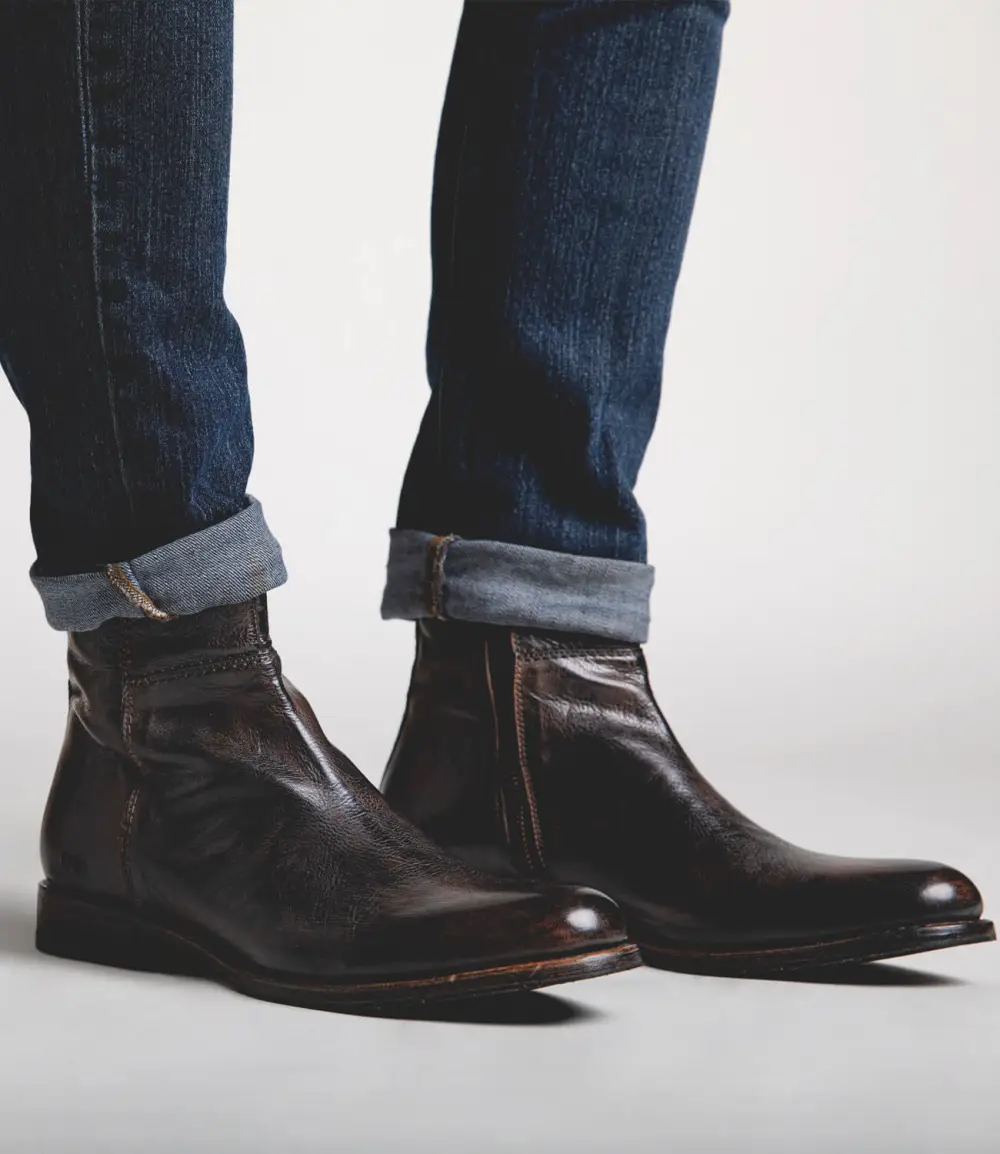 Low-Top Leather Heritage Ankle Boots