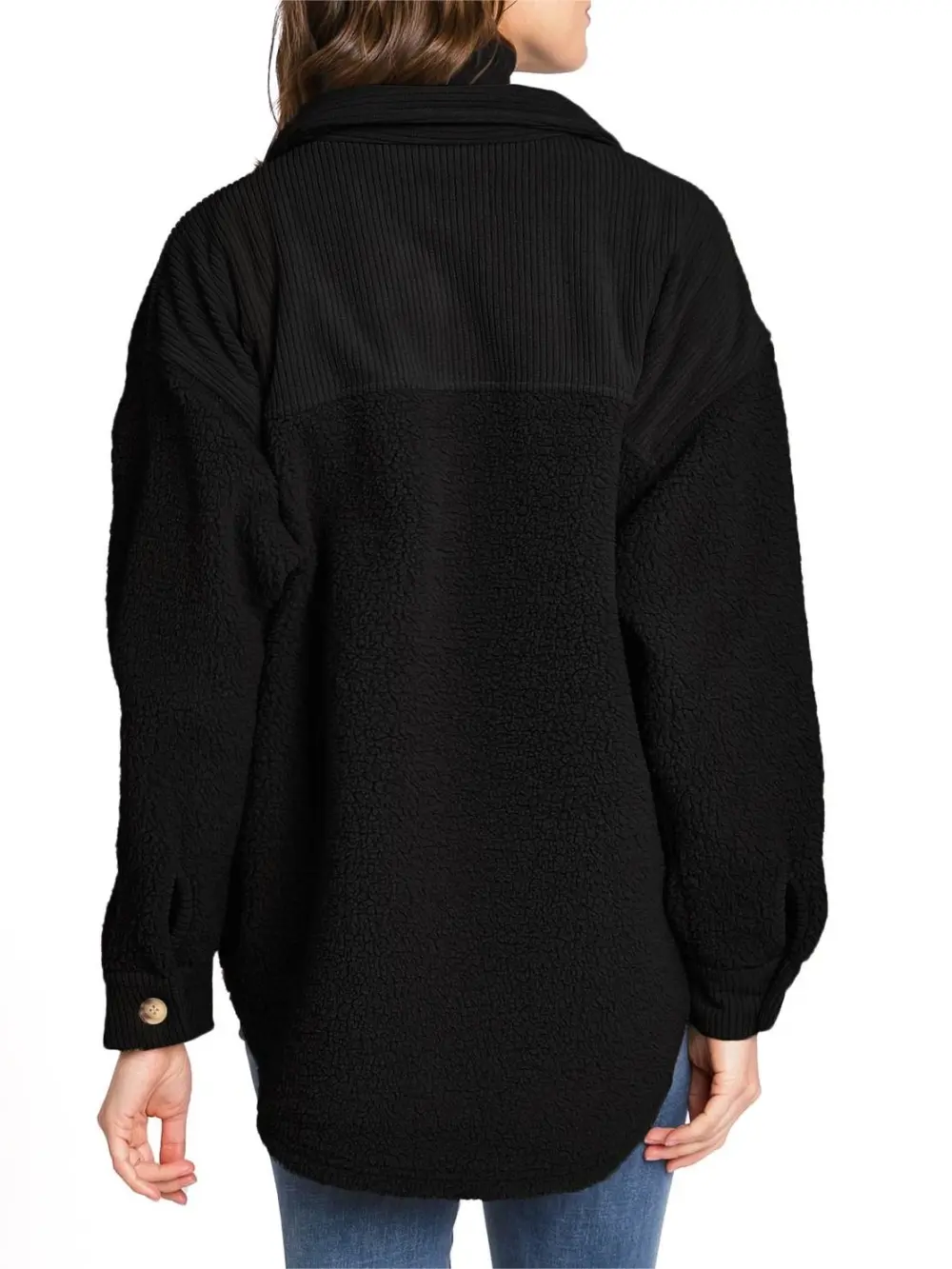 Ivory Sherpa - Lined Oversized Shacket