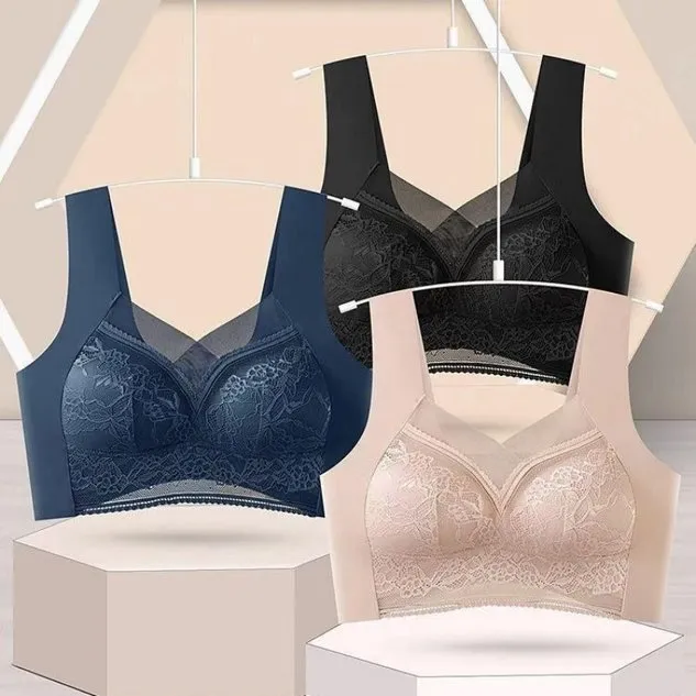 Plain Lace Casual Bra & Bralette