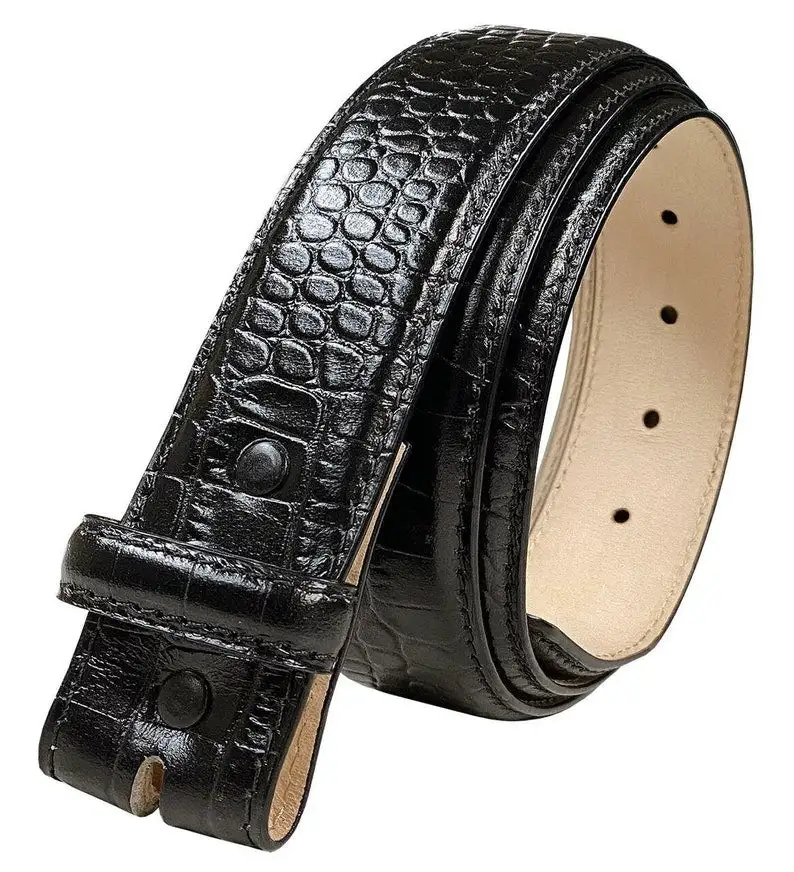 Rugged Distressed Leather Belt Strap