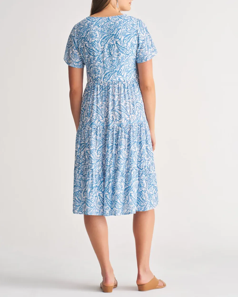 Printed Tier Dress