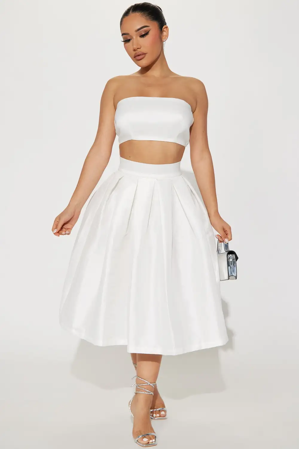 Need The Truth Skirt Set  - Off White