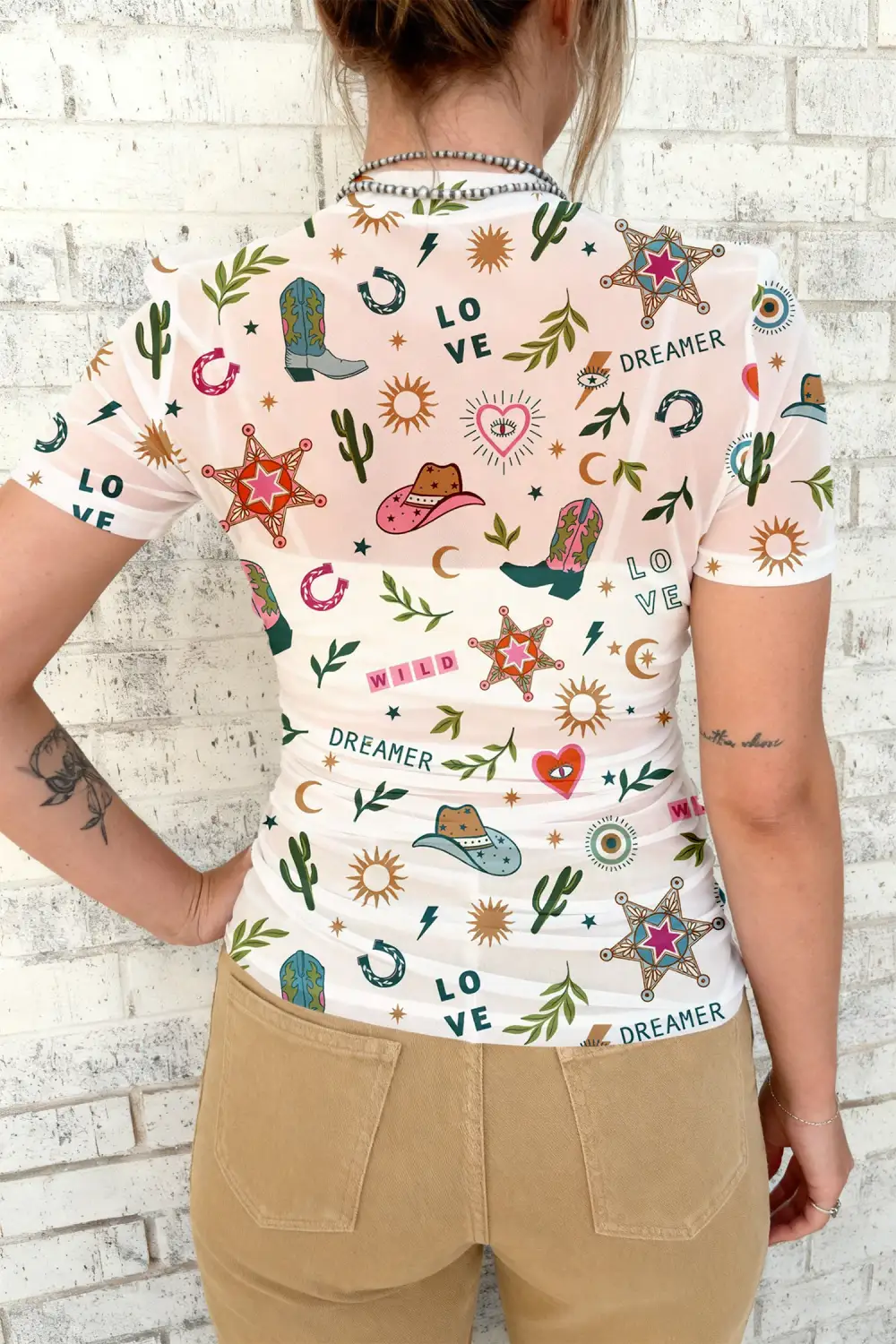 Airy Ribbed Short Sleeve Tee