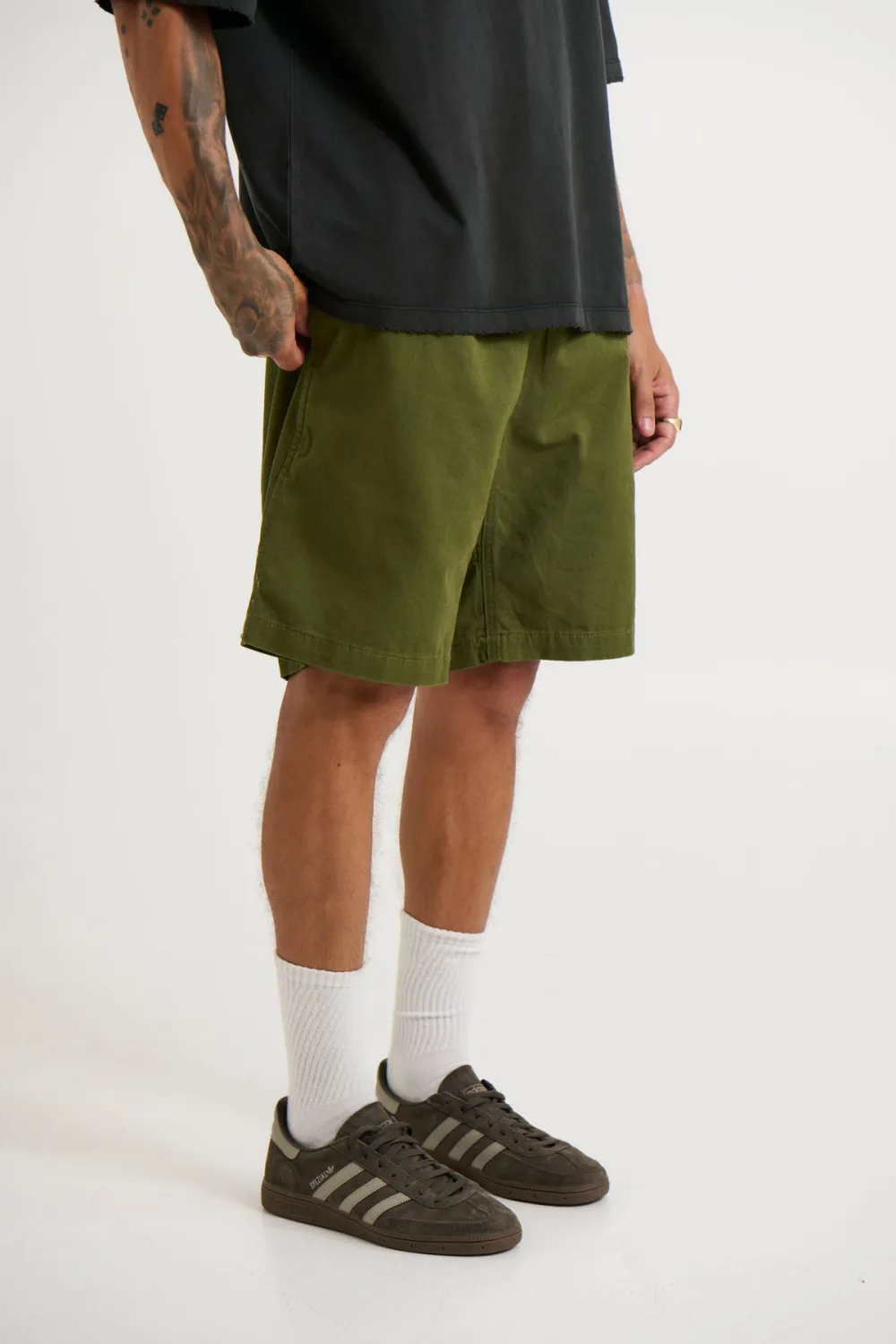 Casual And Comfortable Army Green Shorts