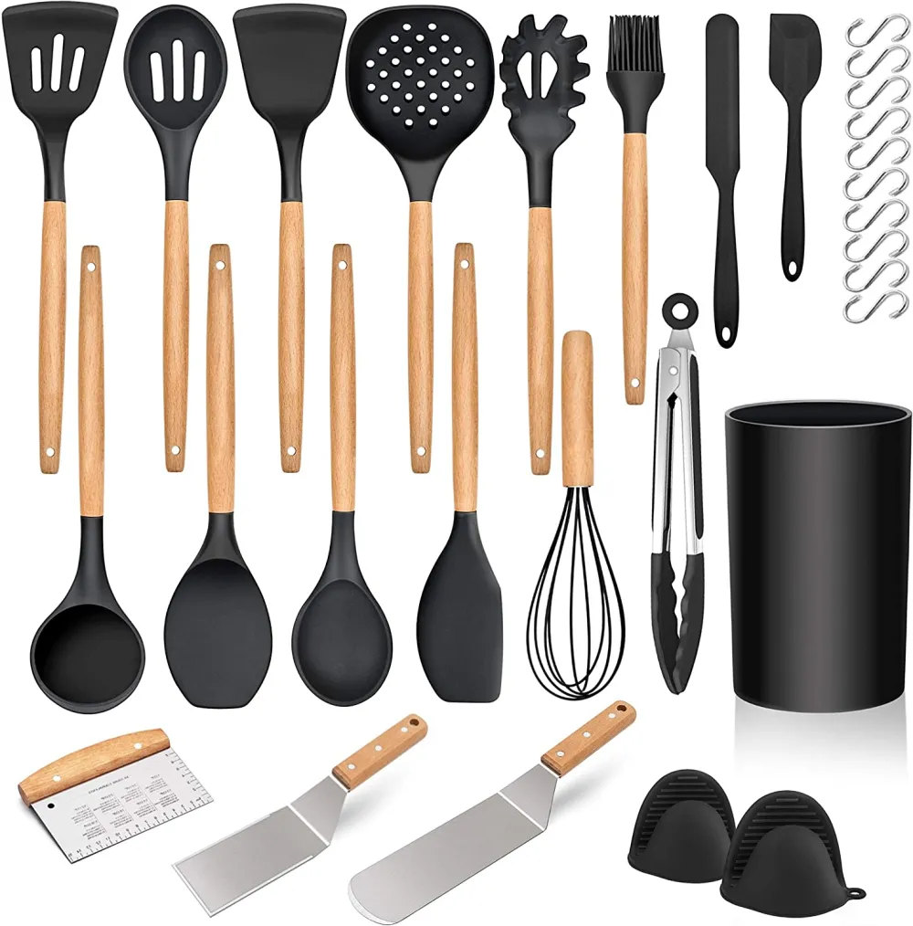 (Store Closing Sale) 30 pieces of kitchen cooking utensils and brackets