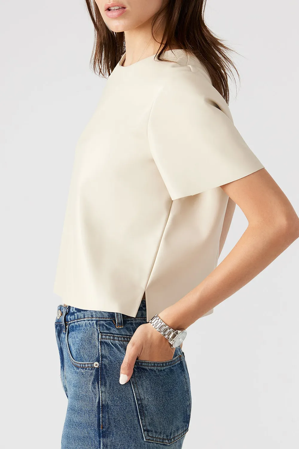 POLYESTER TOP BONE